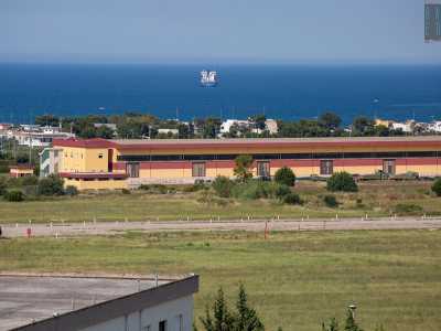 Con il blu del mare sullo sfondo, da qui abbiamo la visuale di tutta l�area circostante, in particolare della vecchia pista che da novant�anni a questa parte attraversa un glorioso pezzo di territorio barese